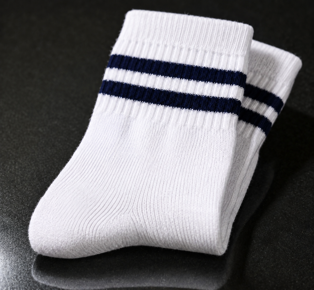 White School Socks